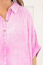 Wistful Weekend Top, Mauve