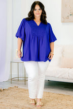 Wander Outside Top, Blue