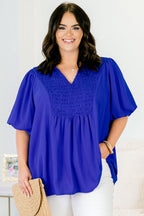 Wander Outside Top, Blue