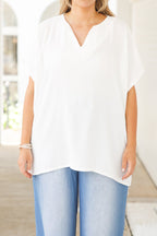 Wondering About You Top, White