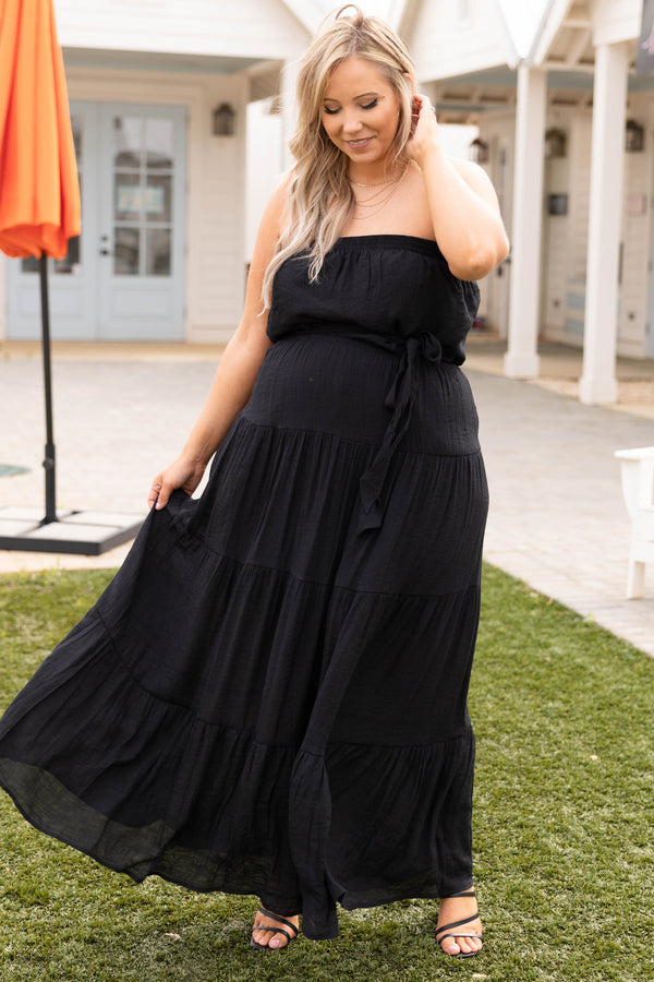 You Know The Deal Maxi Dress, Black