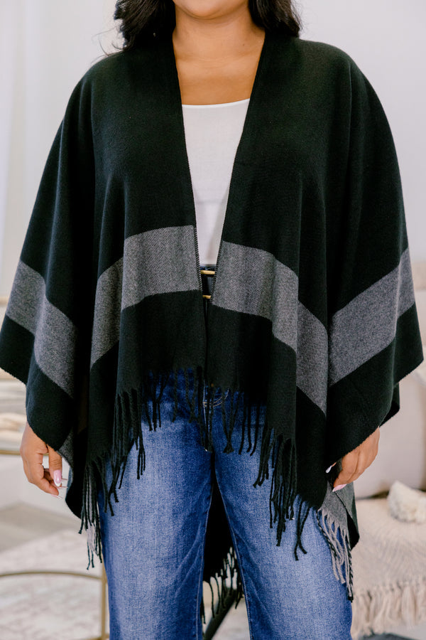 You'll See Poncho, Gray