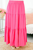 You're Glowing Maxi Skirt, Hot Pink