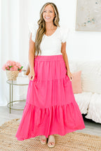 You're Glowing Maxi Skirt, Hot Pink