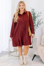 You're Too Sweet Dress, Burgundy