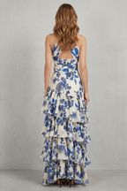 Lunarelle – Floral halter elegance – Maxi dress