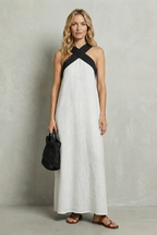 Seravelle – Kreuzträger-Eleganz – Maxikleid