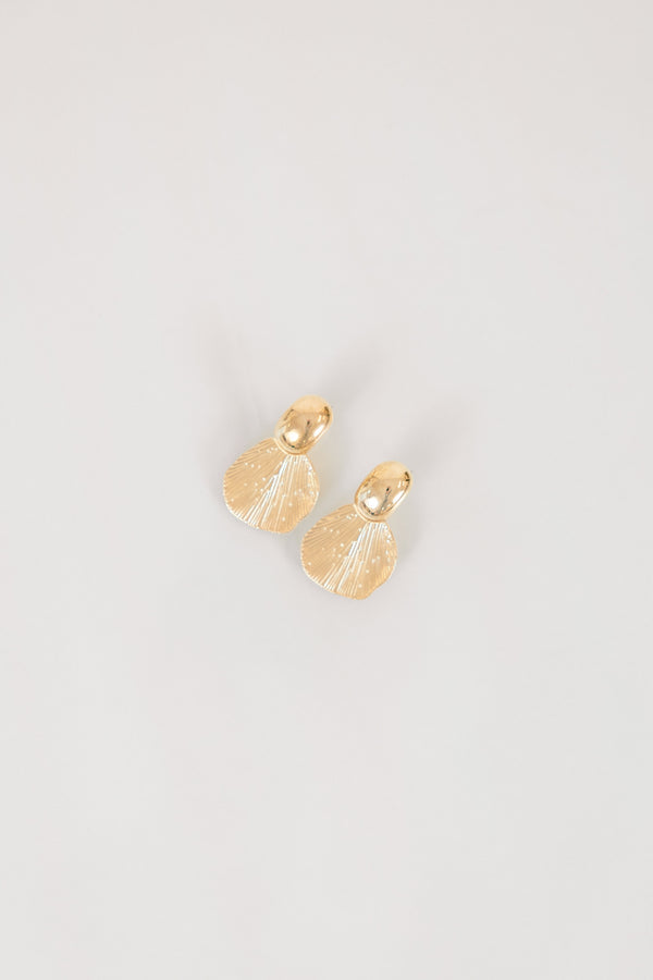 Abstract Aura Earrings, Gold