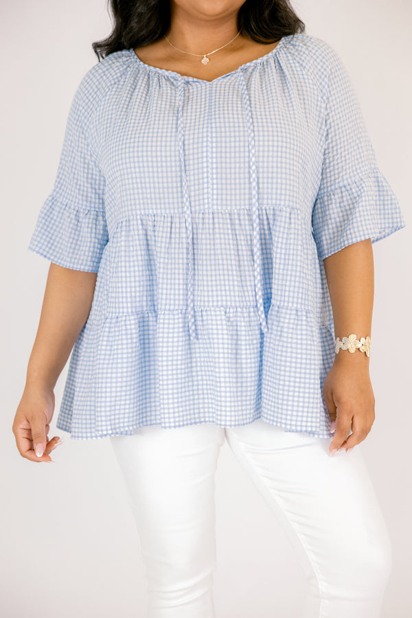 Admiring Me Top, Blau
