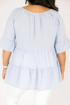 Admiring Me Top, Blau