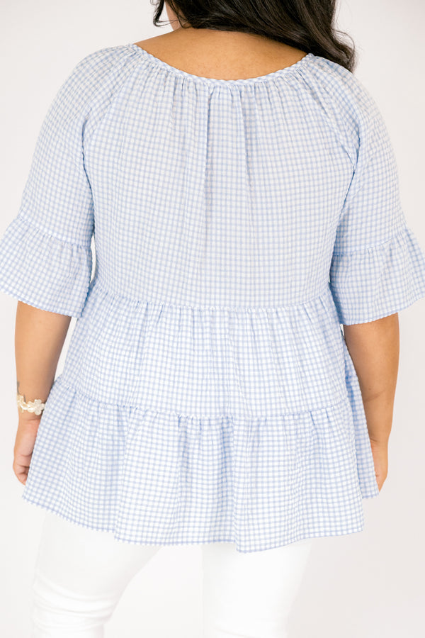 Admiring Me Top, Blau