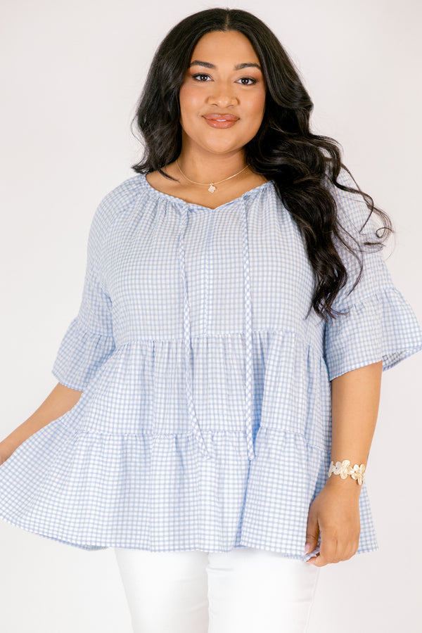 Admiring Me Top, Blau