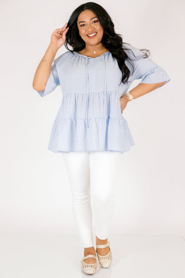 Admiring Me Top, Blau