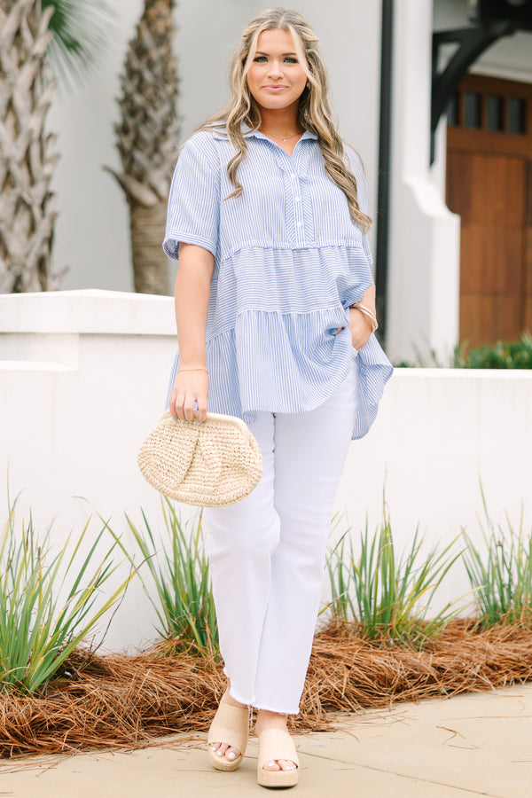 All For The Best Top, Blue