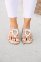 All I Can See Sandals, Gold