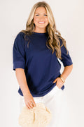 An Easy Love Top, Navy