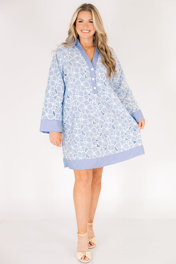 A Touch Of Radiance Dress, Baby Blue