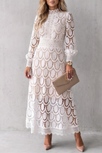 Velmira – Intricate lace elegance – Midi dress