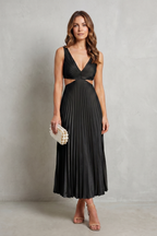 Elodienne – Eleganz mit Falten in der Taille – Maxikleid