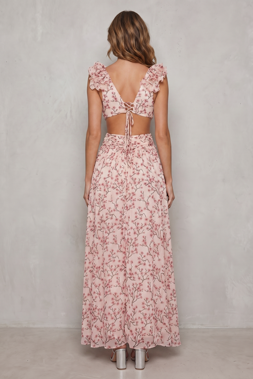 Melisandre – Romantische Rüschen aus Chiffon – Maxikleid