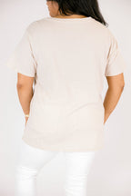 Bright Days Tee, Sand Beige