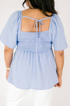 By Any Means Top, Dusty Blue