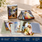 ✝🙏Katholischer Heiligenkartenhalter aus Kunstleder – Taschen-Gebetskartenorganizer mit Druckknopfverschluss