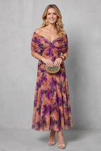 Verdelisse – Fließender Blumen-Print – Maxikleid