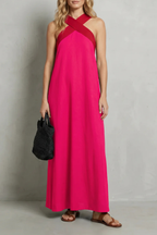 Seravelle – Kreuzträger-Eleganz – Maxikleid