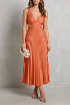 Elodienne – Eleganz mit Falten in der Taille – Maxikleid