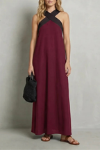 Seravelle – Kreuzträger-Eleganz – Maxikleid