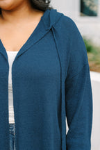 Chill With Me Cardigan, Navy