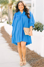 Circle Back Dress, Cornflower