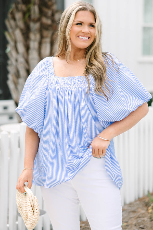 Cozy Love Top, Blue