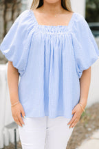 Cozy Love Top, Blue