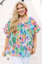 Cozy Love Top, Lavender Tropical