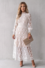 Velmira – Intricate lace elegance – Midi dress