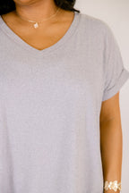 Darling Days Tee, Heather Grey