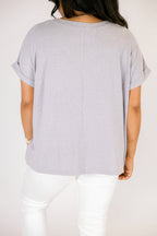 Darling Days Tee, Heather Grey