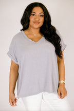 Darling Days Tee, Heather Grey