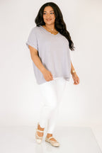 Darling Days Tee, Heather Grey
