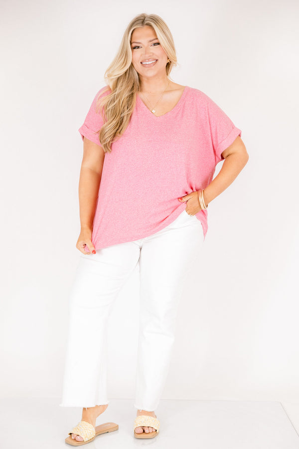 Darling Days T-Shirt, Fuchsia