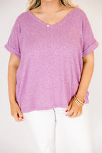 Darling Days Tee, Light Plum