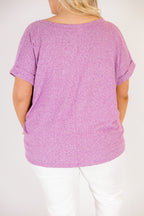 Darling Days Tee, Light Plum