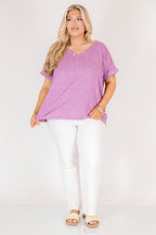 Darling Days Tee, Light Plum