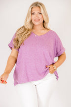 Darling Days Tee, Light Plum