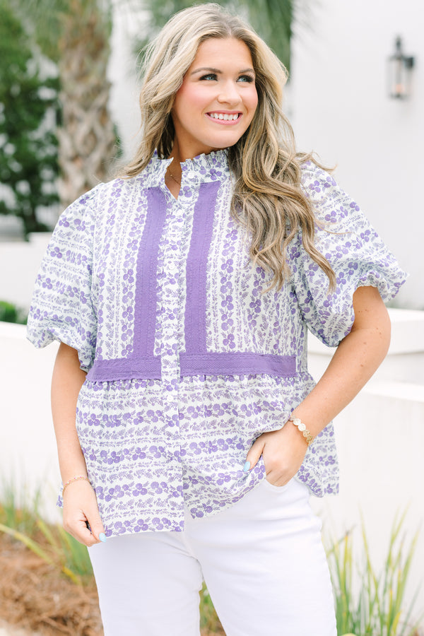 Delicate Love Top, Purple
