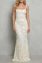Fiona – Strahlende Blüte – Florales Bodycon Maxikleid für Damen