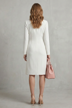 Valerisse – Eleganz mit drapiertem Bund – Midikleid