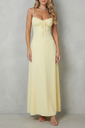Selena – Soft corset charm – Sleeveless flowing maxi dress